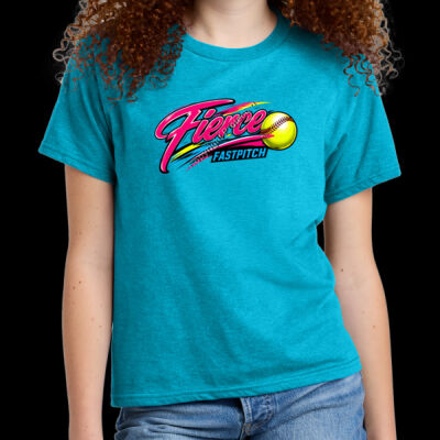 Fierce Fastpitch Logo Rally Tee - Blank Product 64000BCVC - Good Thumbnail