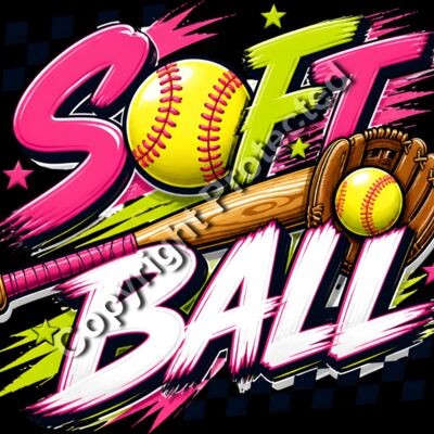 SOFTBALL PINK WITH GLOVE Thumbnail
